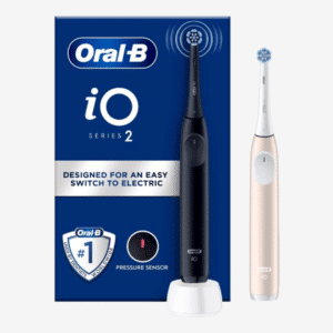 Oral-B | iO2 Duo sähköhammasharjapari, musta & vaaleanpunainen