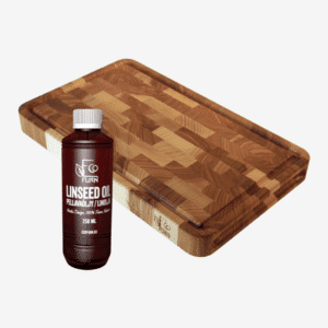 EcoFurn | Cutting board, 40 x 25 cm, ash + linseed oil bundle