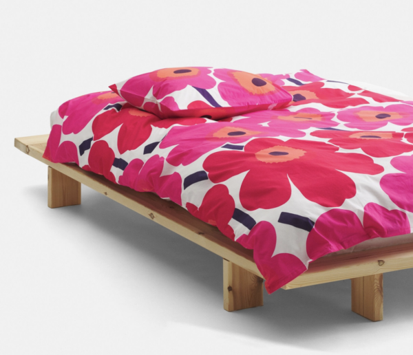 Marimekko | 3X Unikko Pussilakana 150x210 Cm & 3X Unikko Tyynyliina 50x60 Cm - Image 2