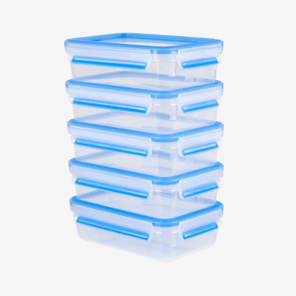 Tefal | MasterSeal MealPrep food storage container set, 5 x 0.8 L