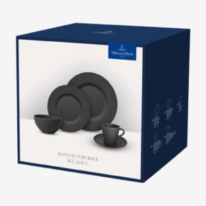 Villeroy & Boch | Manufacture Rock Tableware Set, 20-Piece, Black