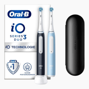 Oral-B | iO Series 3s Duo -sähköhammasharja tuplarunko, sininen / musta