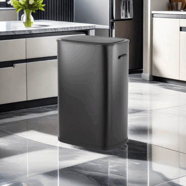 Enne | Convi Sensor 55L Trash Can with Sensor, Matte Black