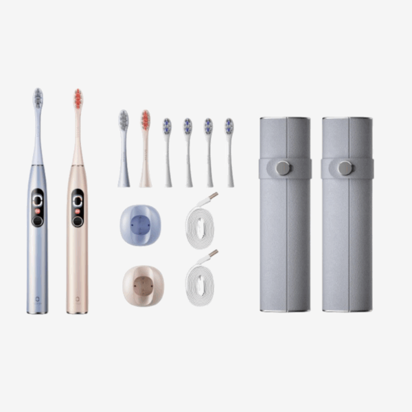 Oclean | X Pro Digital Duo Set Limited Edition Electric Toothbrush, Silver / Gold