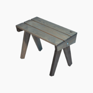 Ecofurn | Granny side table / footstool, pine grey oiled