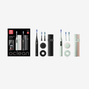 Oclean | X Ultra 20 S Duo Set sähköhammasharjat kahdelle, musta ja vihreä