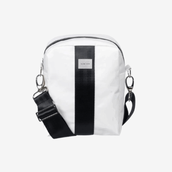 Glope Hope | SOLEIL TECH Shoulder Bag, Black or White