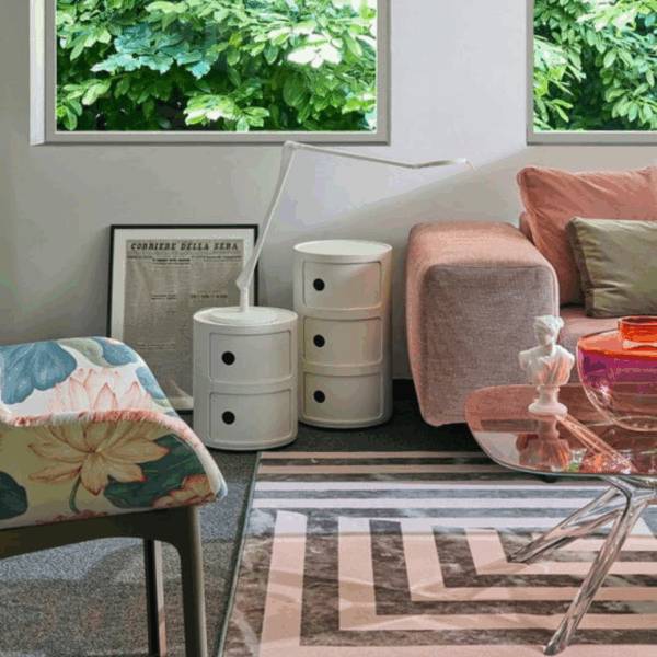 Kartell | Componibili Recycled -säilytyskaluste, 3-osainen, mattavalkoinen - Image 2