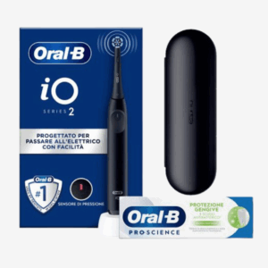Oral-B | iO2 Electric Toothbrush + Travel Case, Black