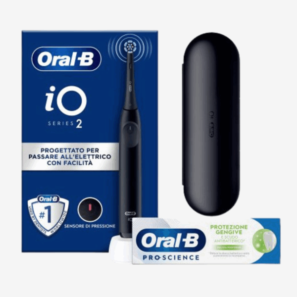 Oral-B | iO2 Electric Toothbrush + Travel Case, Black