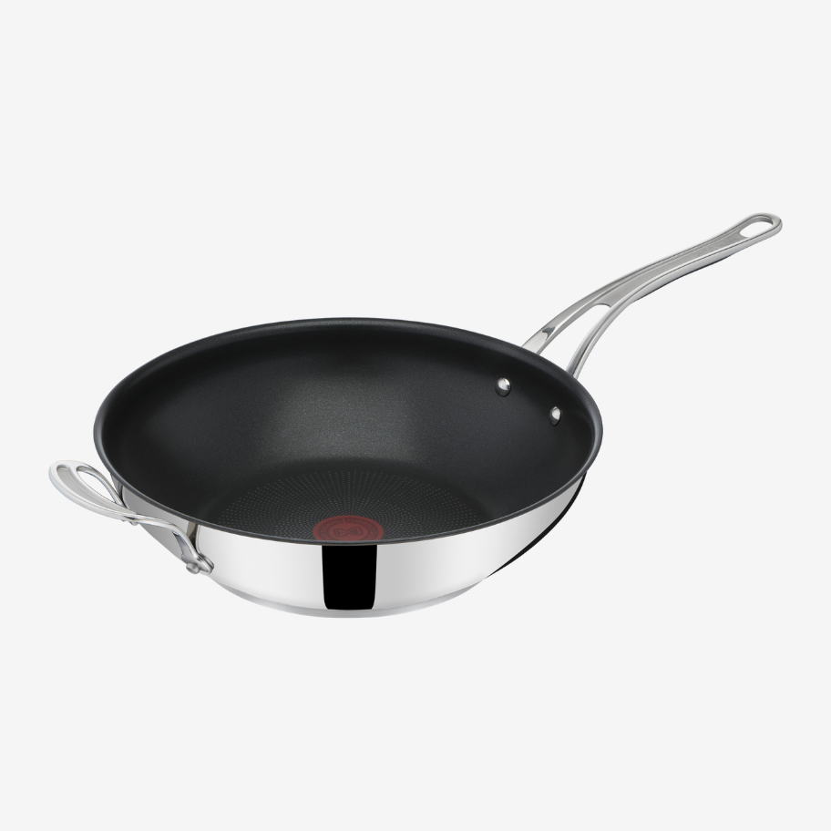 Tefal | Jamie Oliver Cook’s Classics Wok Pan 30 cm, Stainless Steel