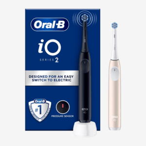 Oral-B | iO2 Duo Electric Toothbrush Set, Black & Pink