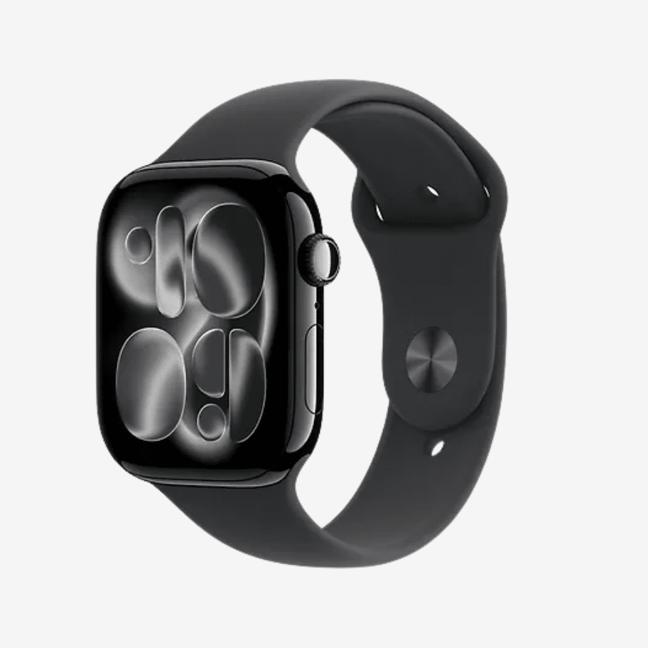 Apple | Watch Series 11 (GPS) 46 mm with Jet Black Aluminum Case and Black Sport Band